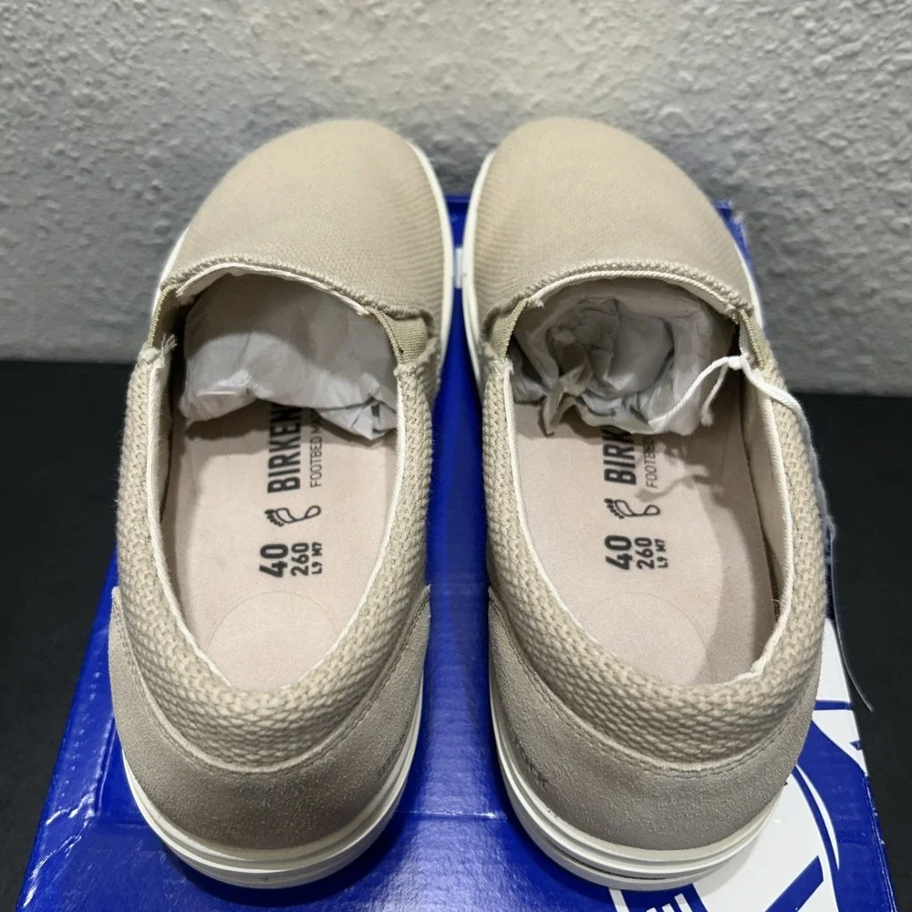 Birkenstock Oswego Textile Suede Sandcastle EU 40 US L9 M7 Womens Mens